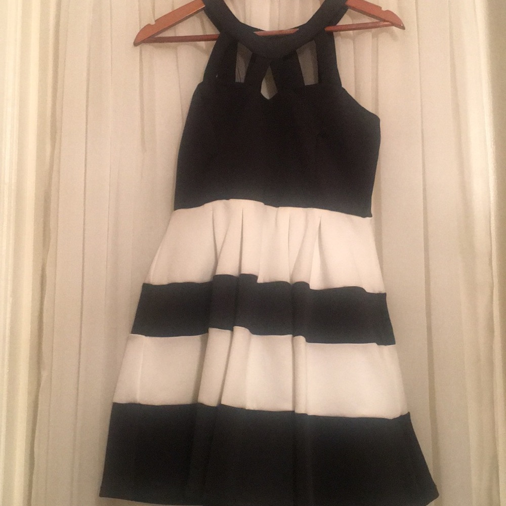 Black Striped Dress